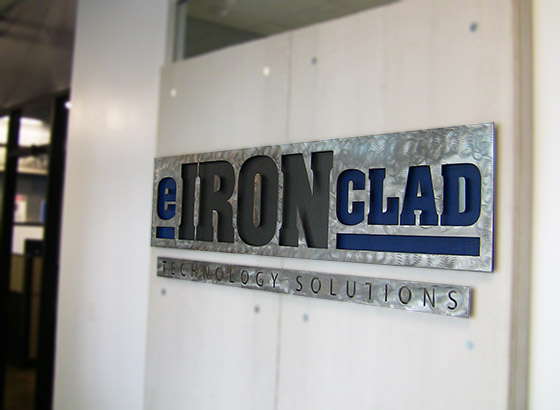 eironclad office building sign 